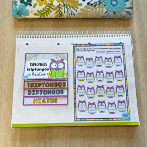 Diptongos, hiatos y triptongos - Desplegable y actividades